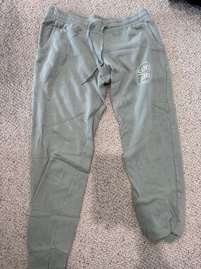 Independent Trading Company Olive Green Fleece Joggers sand Jamm
